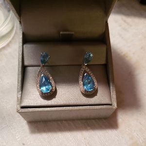 Blue Topaz Earrings
